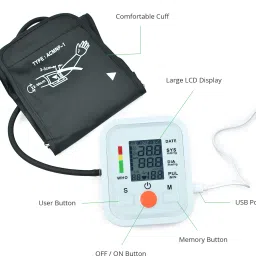 Dishan Digital BP Check Machine Upper Arm One Touch Operation Automatic Digital Iiquid Crystal Display Bp Monitor image 4