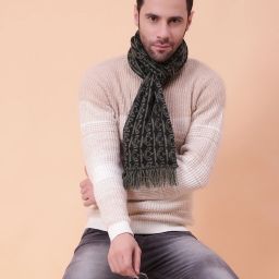 vesture Geometric Print, Graphic Print Men Muffler-image-6