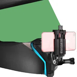 subton Helmet Head Belt/Strap|Chin Mount+Screw Mobile Holder|For Camera MotoVlogging Strap-19