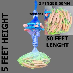 2 FINGER 50 MM 50FEET LENGHT 4FEET HEIGHT Aquarium Fish Net-20