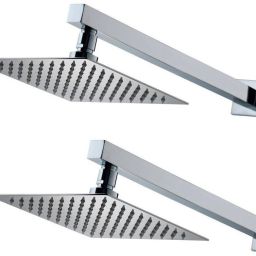 12x12 Ultra Slim Rain Shower Head with 24inch Arm -Pack of 2 Fixed Mount-image-81