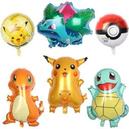 Printed Pikachu Bulbasaur Squirtle Pokémon Theme Charmander Pokéballs Birthday Party Balloon-27