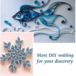 kraftmasters Complete Quilling Paper Set with Strips All Necessary Tools for Advanced (BIG) image 5