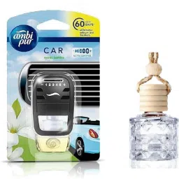 Car air freshener for AC vent Jasmine Combo with Essential oil Hanging Diffuser Blocks, Diffuser Set-image-40