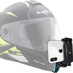 Helmet Chin Strap Mount with Mobile Clip & Screw Compatible with All Smart Bike Mobile Holder-image-24