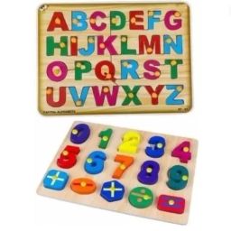 Wooden Learning Educational Board Alphabets, 0to10 Numbers Counting Puzzle Toys-picture-14