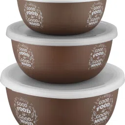 Stainless Steel Serving Bowl Flora Microwave-20