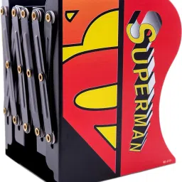 Avengers Theme Superman Expandable Bookend Metal Semi-Open Book Shelf-30