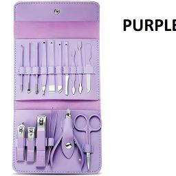 16 Pcs Stainless Steel Manicure Pedicure Set Nail Clipper Grooming Kit-5