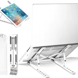 tuf bear TUF BEAR Laptop Stand Adjustable table, Aluminium Portable desk Stand, TB_002 Laptop Stand-image-48