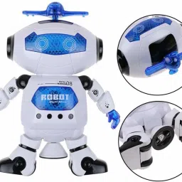 joyway Original Dancing Naughty Robot with 3D Flashing Lights & Music for Kids, Battery Operated, Multi Color (360 Degree Dancing Smart Robot) image 2
