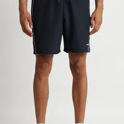 reebok Solid Men Blue Sports Shorts-picture-3