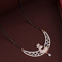 PANASH Gold Plated Artificial Stones and Beads Mangalsutra-image-77