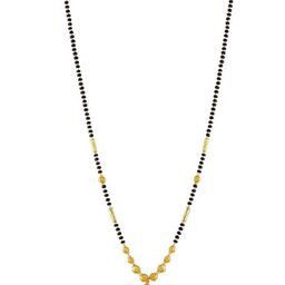 JEWEL WORLD Gold-Plated Stone-Studded & Beaded Mangalsutra-image-56