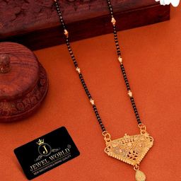 JEWEL WORLD Gold-Plated & Beaded Mangalsutra-image-45