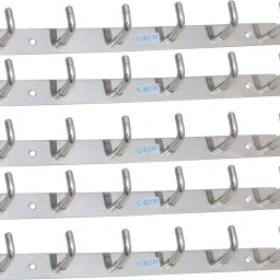 6 Pin Hook Stainless Steel Bathroom Cloth Hooks Steel Dress Pack of 5 Hangers ForDress-7