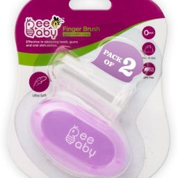 Silicone Finger Brush with Carry Case For Baby (Pack of 2) Violet Ultra Soft Toothbrush-image-34