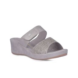 Bata Textured Open Toe PU Wedge Sandals-image-99