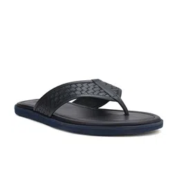 ROSSO BRUNELLO Men Printed Open Toe Flats with Laser Cuts-5