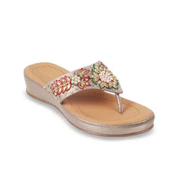 Metro Women Embellished Open Toe Flats-image-67