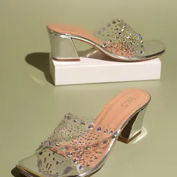 Inc 5 Embellished Open Toe Block Heels-3
