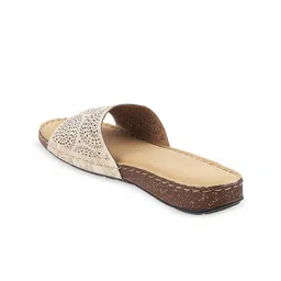 Mochi Textured Open Toe Flats image 2