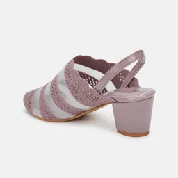 Marc Loire Woven Design Pointed Toe Block Mules image 3