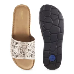 Mochi Textured Open Toe Flats image 4