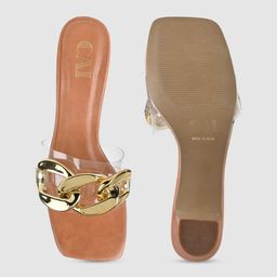 CAI Embellished Open Toe Block Heels image 4