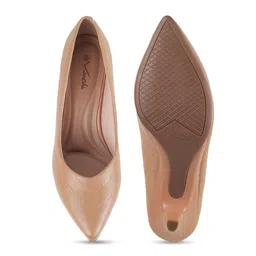 DAVINCHI Textured Pointed Toe Kitten Heel Pumps image 2