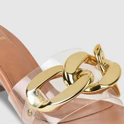 CAI Embellished Open Toe Block Heels image 5