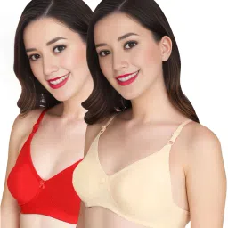 Pack of 2 Women T-Shirt Non Padded Bra-image-2