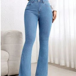 silver threads Women Boot-Leg High Rise Blue Jeans-picture-25