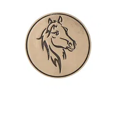 COSA NOSTRAA Set of 5 Circular KIng's Knight Textured Buttons image 4