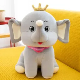 Crown Elephant Stuffed Plushie Soft Toy For Kids Girls, Gifts, kawaii, Animal - 40 cm-image-16