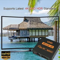 Sancy HDMI Splitter 3D & 4Kx2K Audio Video Support Dual Output for HD Devices Lan Adapter image 5