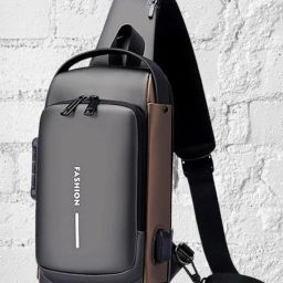 ProArch WomenBuzz Crossbody Massenger Bag Shoulder Strap With with Lock USB Charging Waist bag-image-55