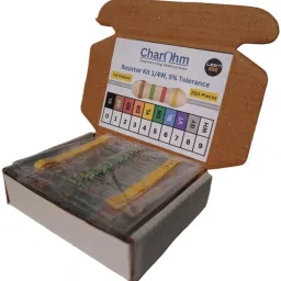 charohm CH10V25P 10 Values 250 Pieces 0.25W 5% Tolerance High Quality Resistor Fixed Resistor image 3