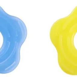 chicco Super Soft Teether 2 months Plus Blue & Yellow Teether image 2