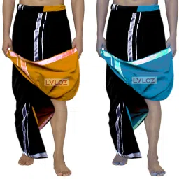 Lvloz LV-2WY-05 Solid Men Dhoti-image-84