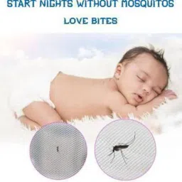 jim-dandy Polyester Kids Washable Premium soft Mosquito net double bed (6*6) Mosquito Net image 3