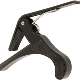 One Handed Trigger Guitar Metal Capo Quick Change For Ukulele, Electric And Acoustic Guitars, Black Clutch Guitar Capo-10