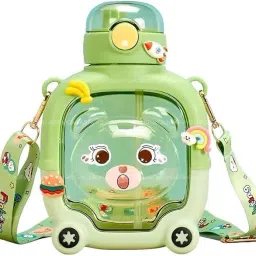 School Water Bottle for kids Cute Cartoon Teddy-picture-14