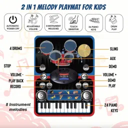 k d enterprise 2 IN 1 MUSICAL JAM PLAY MAT image 3