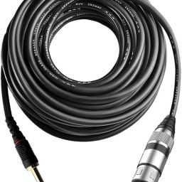 33FT Microphone Cable 6.35mm Mono to XLR Female Cable Mic Cord for Amplifier DJ Straight TS Patch Cable-image-34