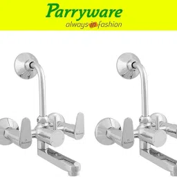 Uno Wall Mixer 2 in 1 with Overhead Shower Provision set of 2 pic 223 Wall Mixer with Overhead Shower Provision Wall Mixer Faucet-12