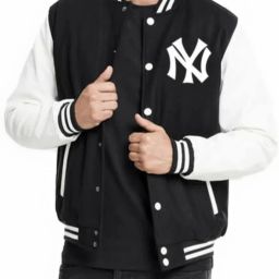 Men Colorblock Bomber Jacket-image-56