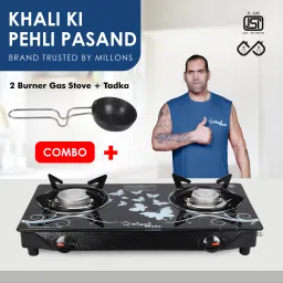 Surya Primecook Manual Cute Blkd Design Combo Tadka pan Glass Manual Gas Stove-image-35