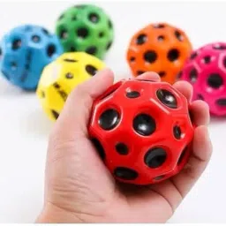 Super Bouncy Rubber Moon Ball Toy for Kids and Adults with Craters - (Pack of 2) Foosball-image-11