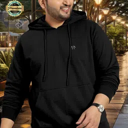 triptee Men Full Sleeve Solid Hooded Sweatshirt-picture-49